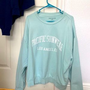 Pacsun Teal Crewneck